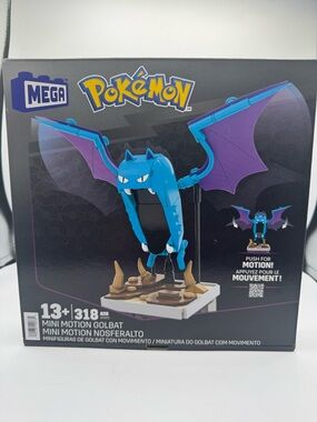 MEGA Pokemon Mini Motion Golbat Bat Figure Building Set (HTH72)